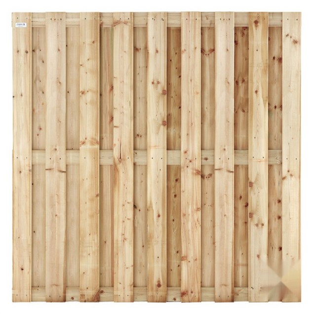 Vuren FSC tuinscherm recht 17L 15mm 45x1800x1800mm RVS [geimpregneerd] bc