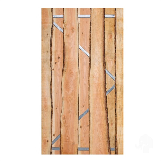 Beslagset (tbv tuindeur met stalen frame) [verzinkt] bc