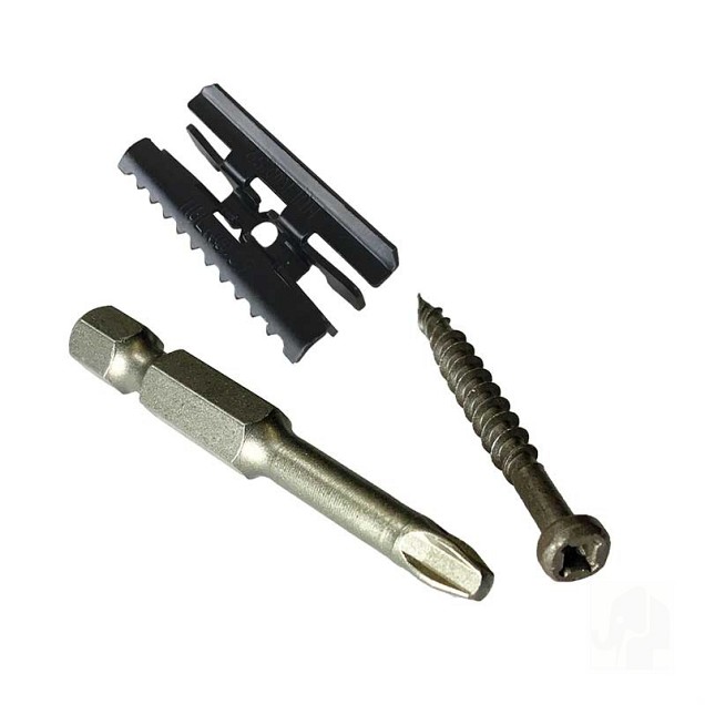 RVS clip Hulk 125 stuks incl. schroeven+bitje zwart