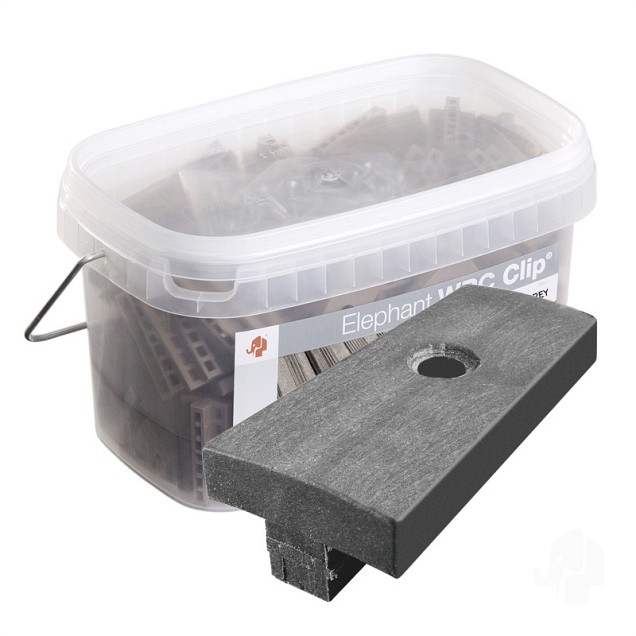 Rock Grey clips tbv WPC (emmer 100 st)