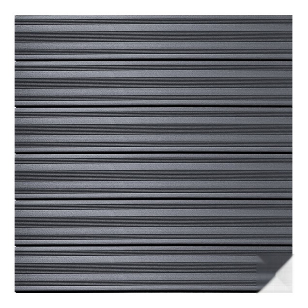 WPC-antraciet FSC tuintegel 6/3L 21mm 50x900x900mm semi-ribbel bc