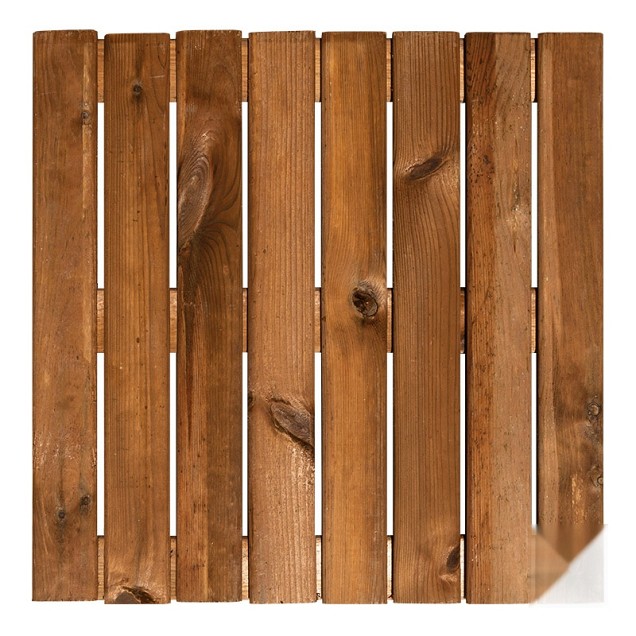 Grenen FSC tuintegel 8/3L 11mm 22x500x500mm glad [bruin geimpregneerd] bc