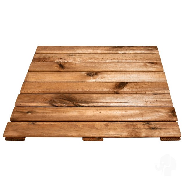 Grenen FSC tuintegel 8/3L 11mm 22x500x500mm glad [bruin geimpregneerd] bc