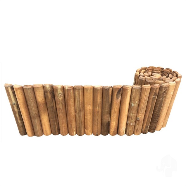 Grenen FSC rolborder 300x2500mm [bruin geimpregneerd] bc