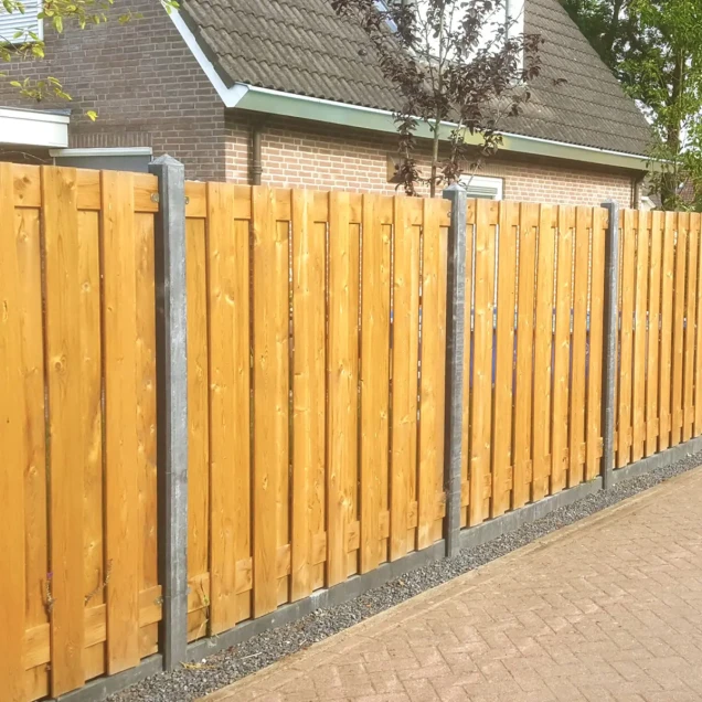 Beton hoekpaal diamantkop 85x85x2800mm (t.b.v. tuinscherm recht) [antraciet]