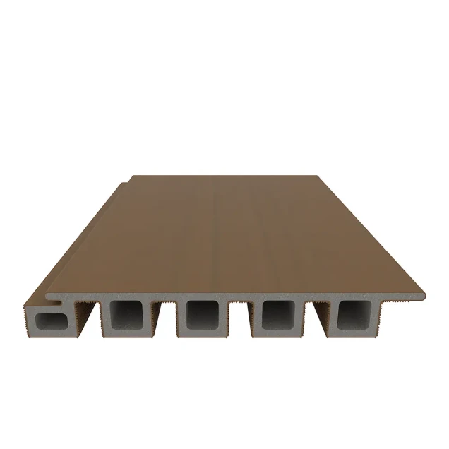 NewTechWood composiet co-extrusie wand bekleding castellation 25 profiel. 2.5x19.6x290 cm Teak