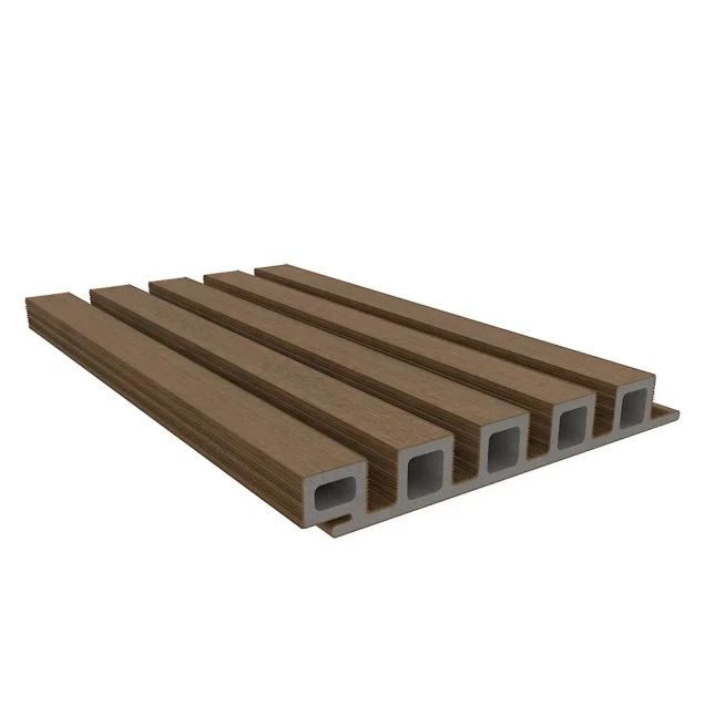 NewTechWood composiet co-extrusie wand bekleding castellation 25 profiel. 2.5x19.6x290 cm Teak