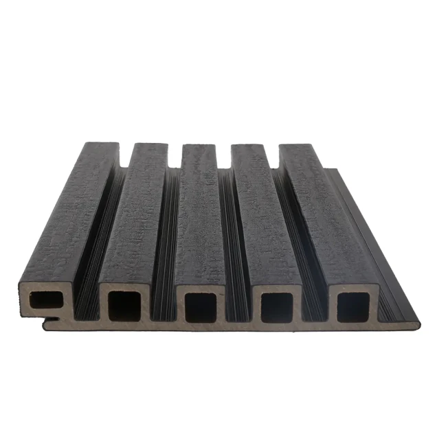 NewTechWood composiet co-extrusie wand bekleding castellation 25 profiel. 2.5x19.6x290 cm zwart