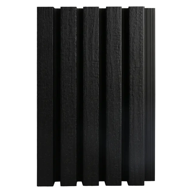 NewTechWood composiet co-extrusie wand bekleding castellation 25 profiel. 2.5x19.6x290 cm zwart