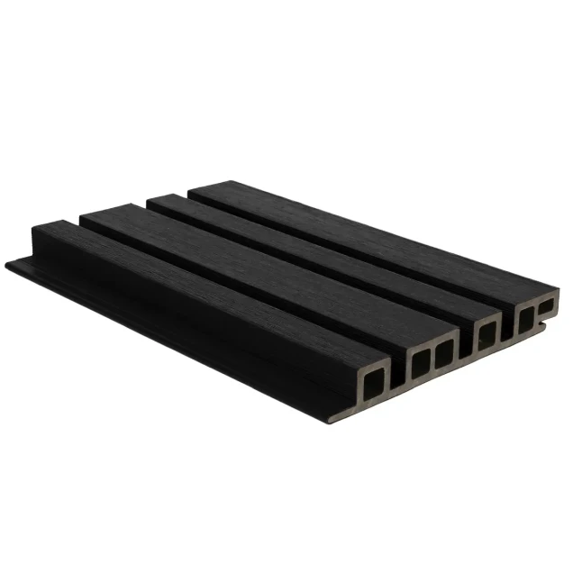 NewTechWood composiet co-extrusie wand bekleding castellation 4325 profiel. 2.5x19.6x290 cm zwart