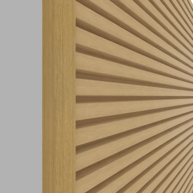 NewTechWood aluminium co-extrusie eindprofiel rhombus t.b.v. wand bekleding. 5x5x300 cm Red Cedar
