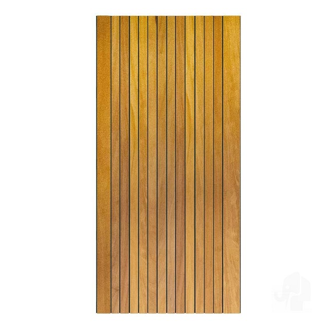 Elephant tuindeur Stripes Black hardhout FSC 45x1000x1800mm vlak geschaafd / RVS geschroefd