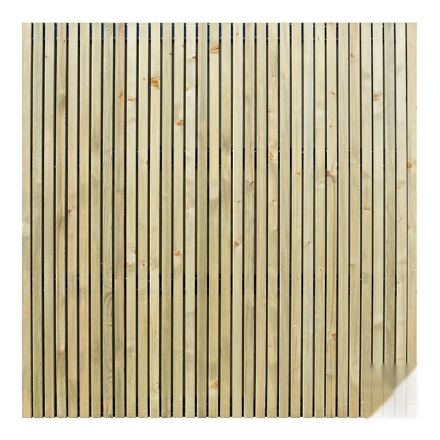 Elephant schutting Stripes Black verd. Vuren FSC 45x1790x1790mm met smalle delen / zwarte folie