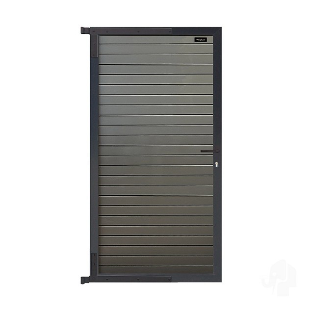 Elephant tuindeur Dark Line aluminium rhombus 40x900x1740mm antraciet incl. krukken/slot/beslag