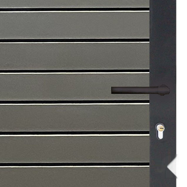 Elephant tuindeur Dark Line aluminium rhombus 40x900x1740mm antraciet incl. krukken/slot/beslag
