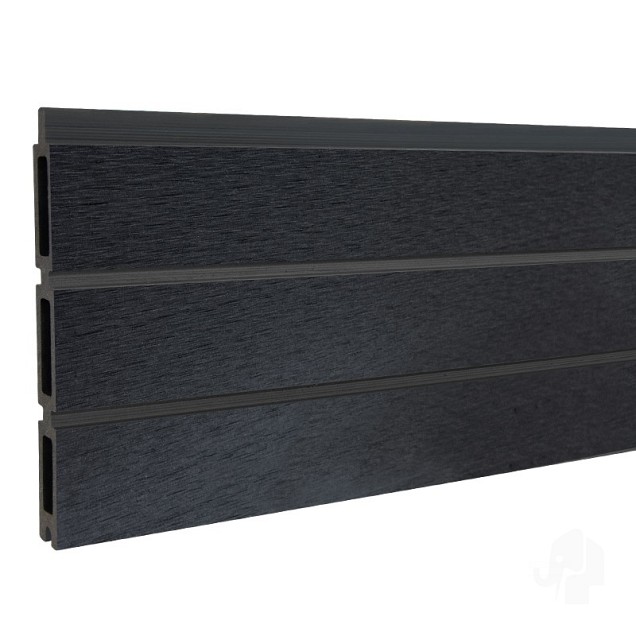 Elephant lamel triple Rhombus houtcomposiet FSC 20x141x1800mm (6 stuks) antraciet
