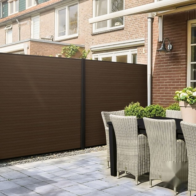 Elephant lamel triple Rhombus houtcomposiet FSC 20x141x1800mm (6 stuks) co-ex natural dark brown