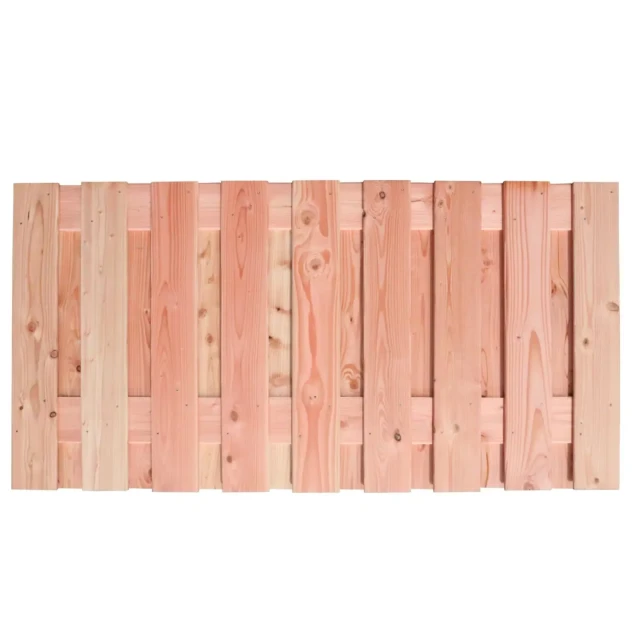 Douglas geschaafd plankenscherm 19-planks 16 mm, 180 x 90 cm, onbehandeld.