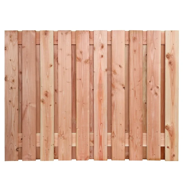 Douglas geschaafd plankenscherm 21-planks 16 mm, 180 x 130 cm t.b.v. betonsysteem, onbehandeld.