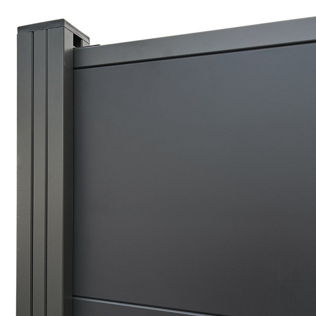 Elephant lamel Mix&Match aluminium antraciet 2x28.2x180 cm (2 st)