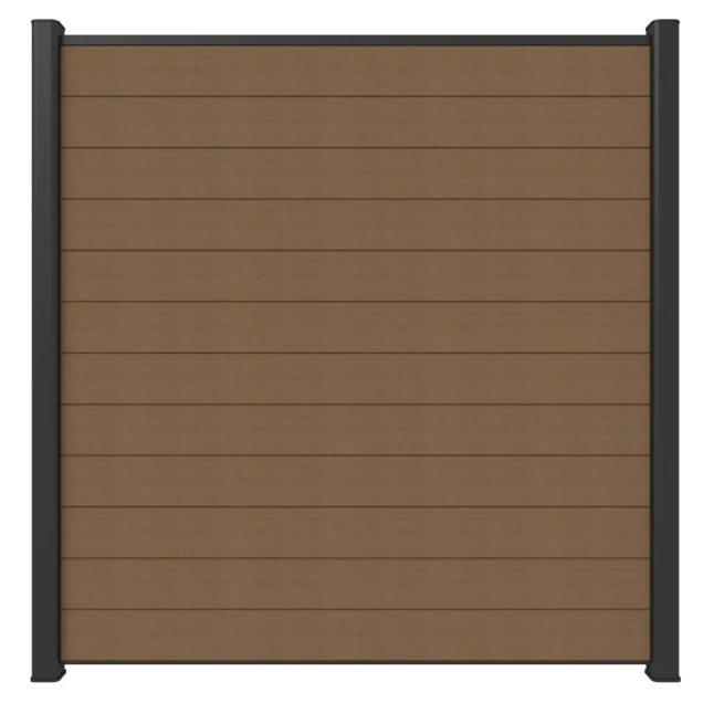 Newtechwood co-extrusie composiet scherm, 180x180 cm, teak.