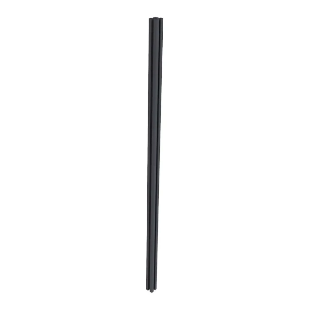 Newtechwood aluminium sleufpaal, met paalkap, 8x8x270 cm, zwart.