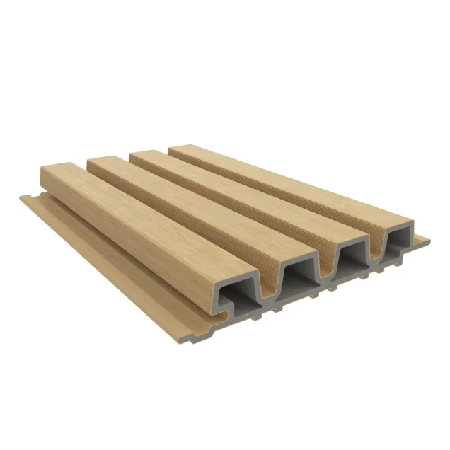 Newtechwood hkc co-extrusie castellation pro35 gevelbekleding, 3,3x21,5x290 cm, red cedar.