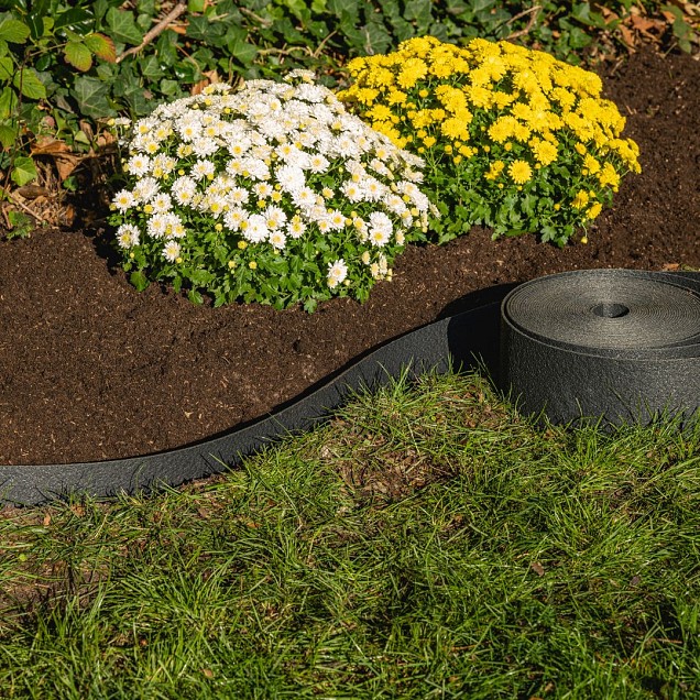 Recy-Edge borderrand 14x0.3 cm, rol á 10 m - zwart