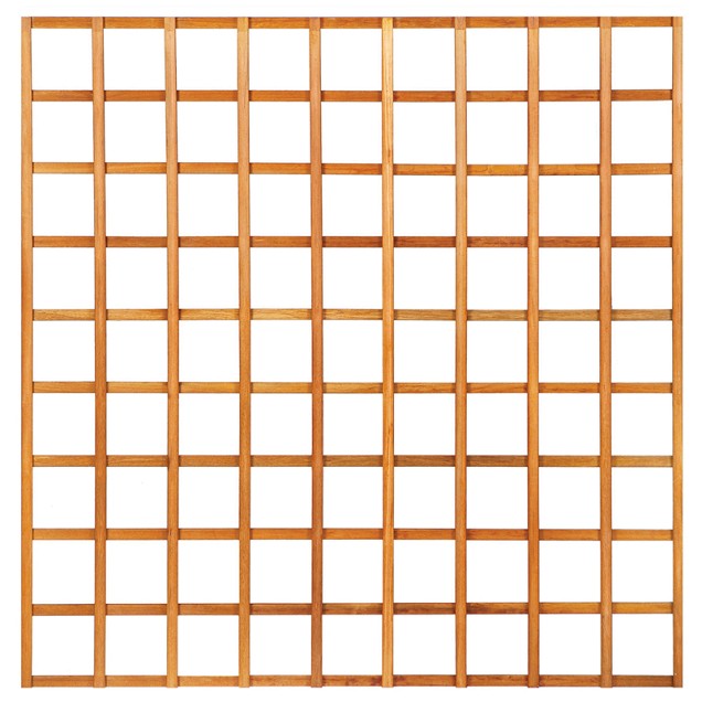 Trellis recht hardhout 180x180 cm glad geschaafd