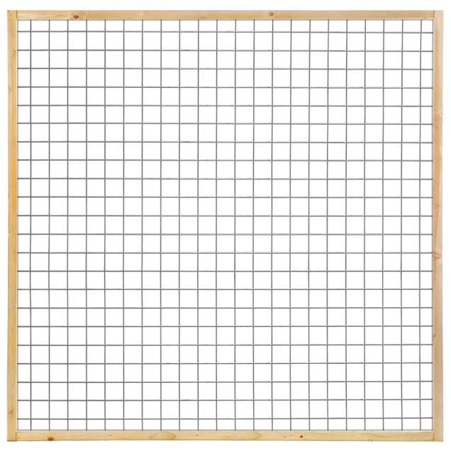 Gaaselement met kader 45x45 mm geïmpregneerd 180x180 cm