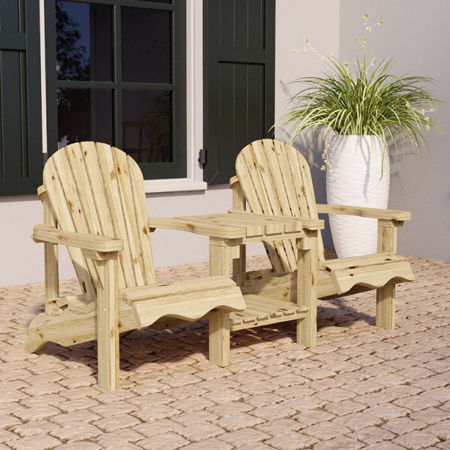 Loveseat vuren geïmpregneerd Parijs