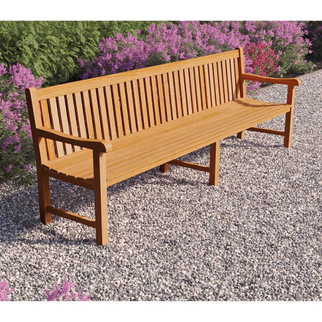 Teak parkbank Norwich 210 cm