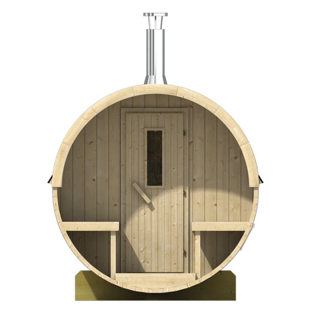 Saunabarrel vurenhout Ø190 cm, 250 cm lang