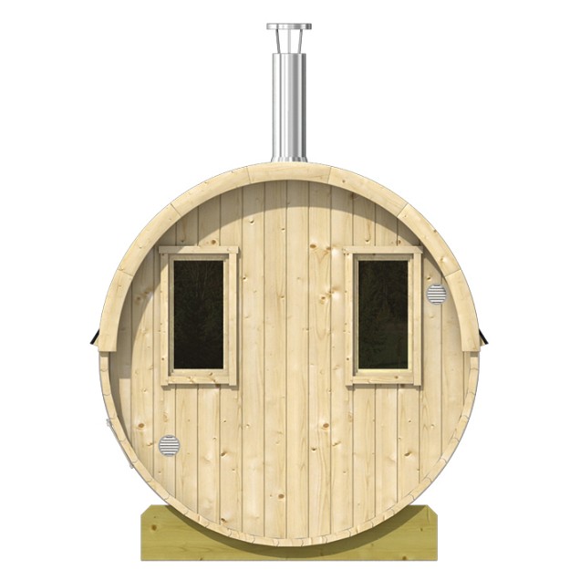 Saunabarrel vurenhout Ø220 cm, 350 cm lang