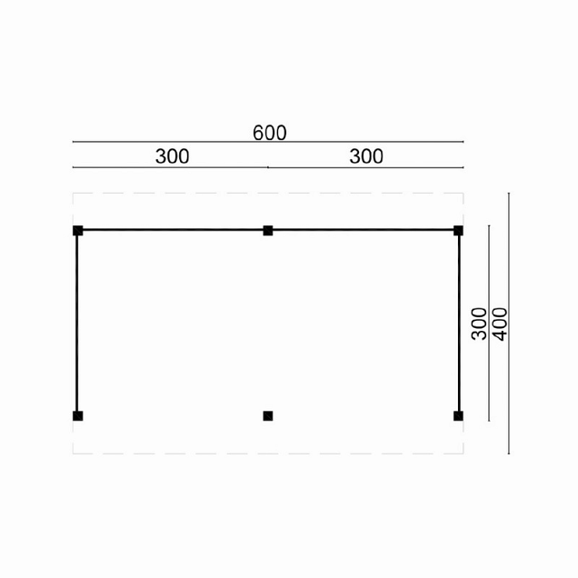 DHZ Plat dak Dalfsen - Zwart 600x300 cm incl. schroefpakket (2 colli)