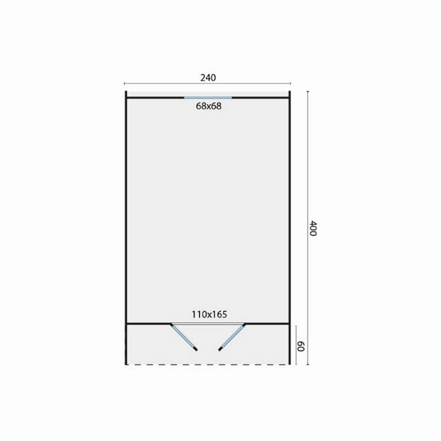 Blokhut 28 mm Camping POD 400 / Home office