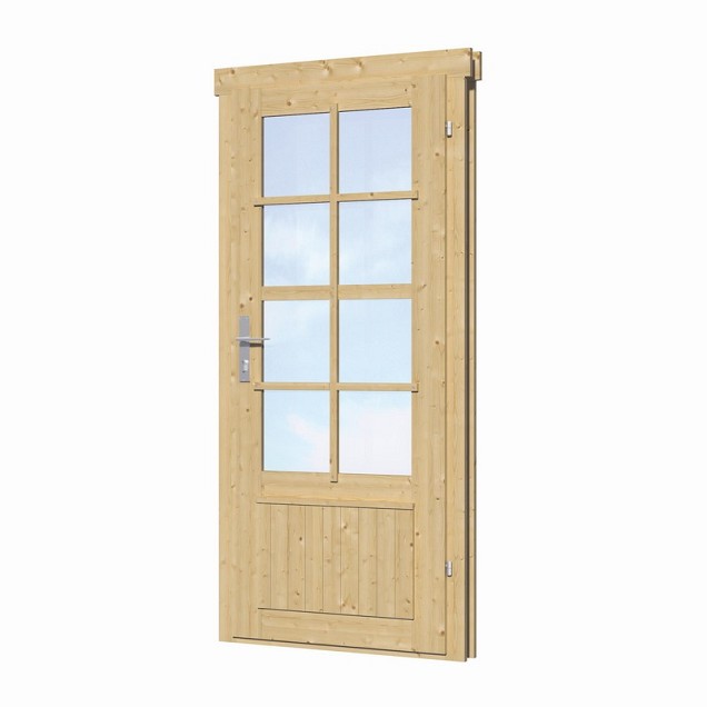 Enkele deur+kozijn dubbel glas DL11