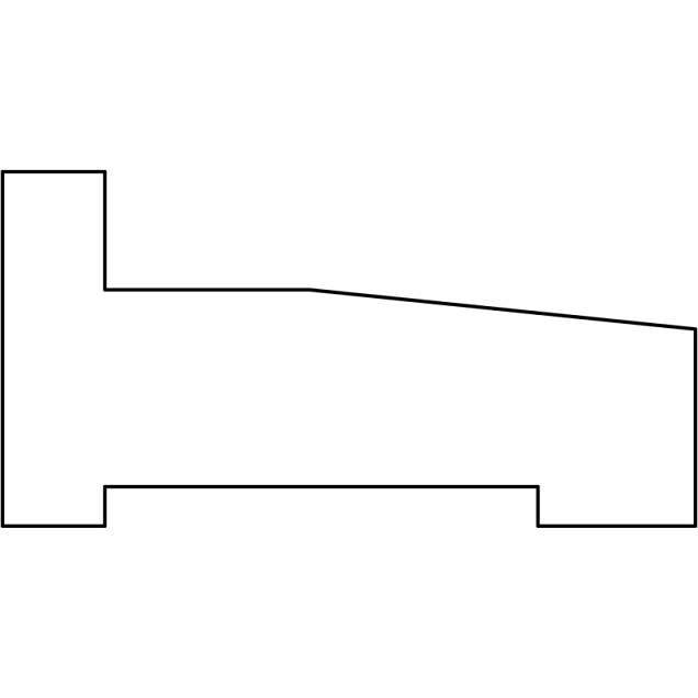 Funderingsbalk geïmpreg. standaard 4,5x9x300 cm, met afwatering
