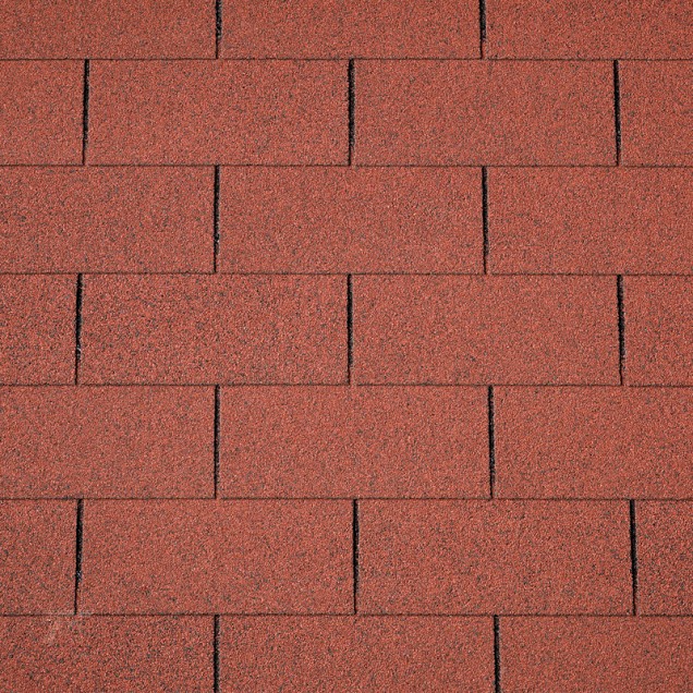 Dakshingles recht Rood 3 m²
