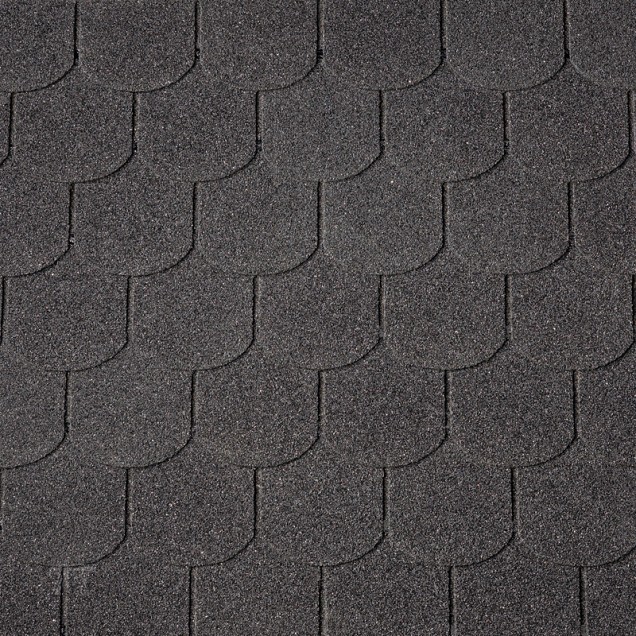 Dakshingles beverstaart Zwart 3 m²