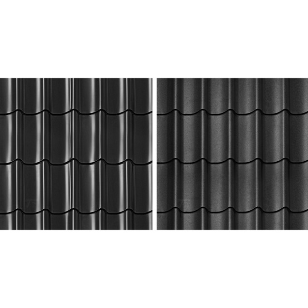 Dakpanprofielplaten tbv TD assortiment Set zwart (per m²)