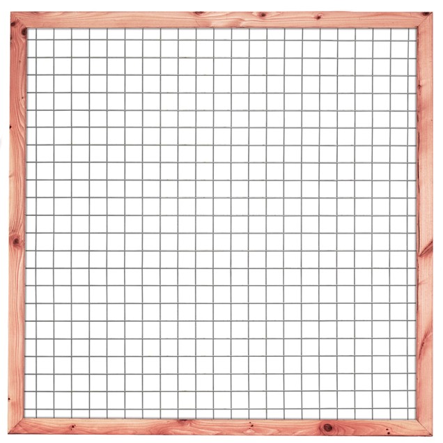 Gaaselement met kader 45x70/robuust lariks/douglas 180x180 cm