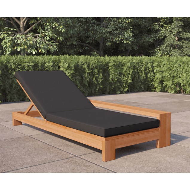 Teak sunlounger Danau