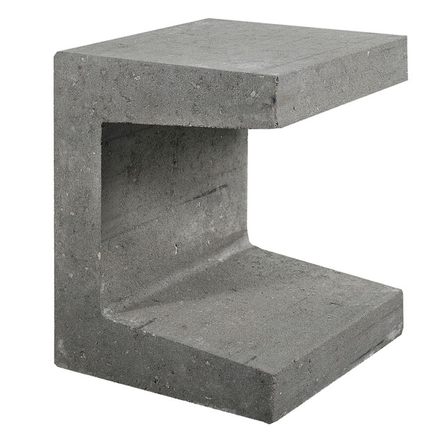 U-Element 40x40x50 cm Grijs