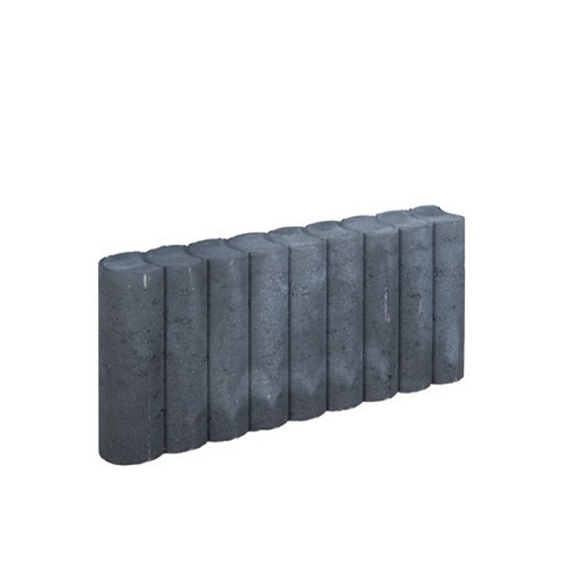 Rondo Palissadeband 8x25x50 cm Zwart
