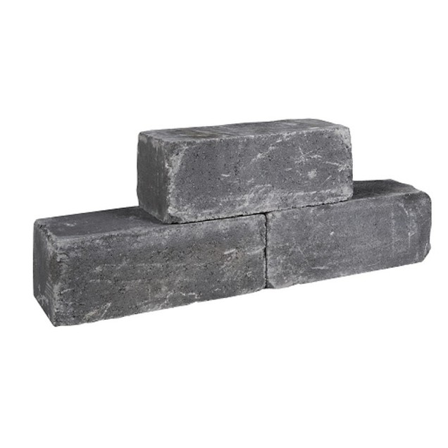 Palinoblock getrommeld 60x15x15 cm Antraciet