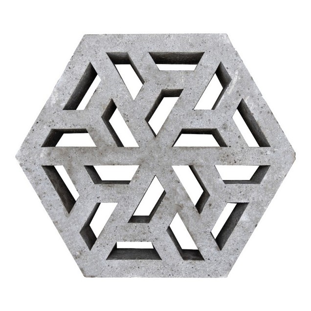 Eco Tegel Waterpasserend 37,5x37,5x7 cm Grijs