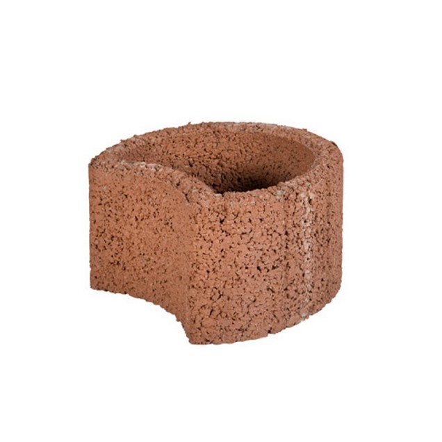 Moonflor Ø35x20 cm Bruin