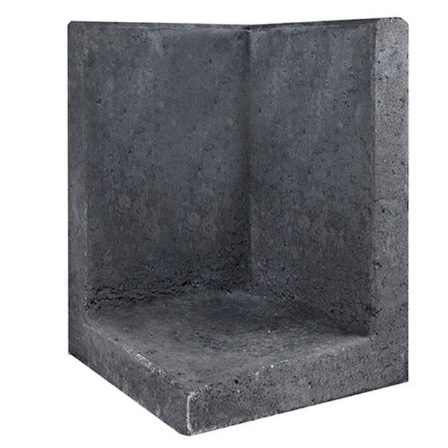 L-Element Hoek 40x40x60 cm Zwart