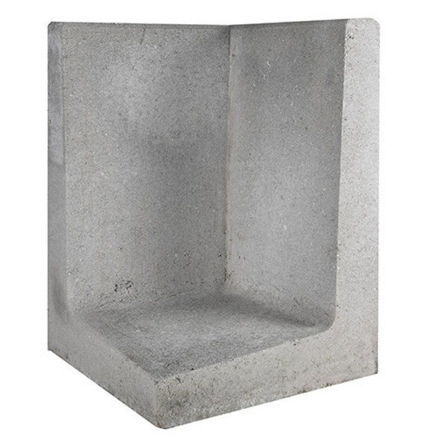 L-Element Hoek 40x40x60 cm Grijs